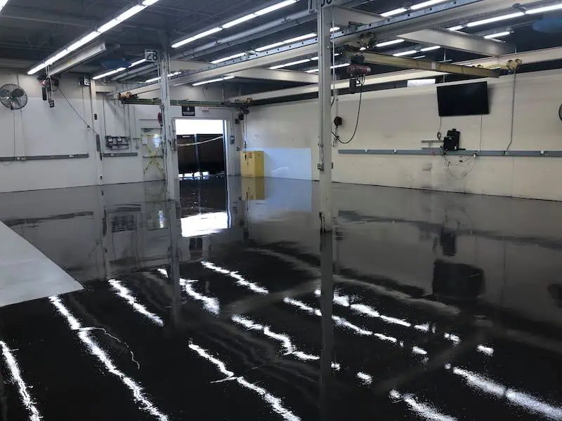 Finished Commercial Warehouse Epoxy Floor