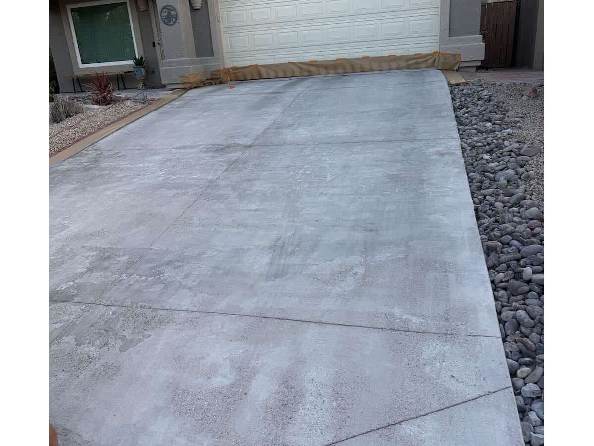Faded Spalled Aggregate Prior to Microtopping Work