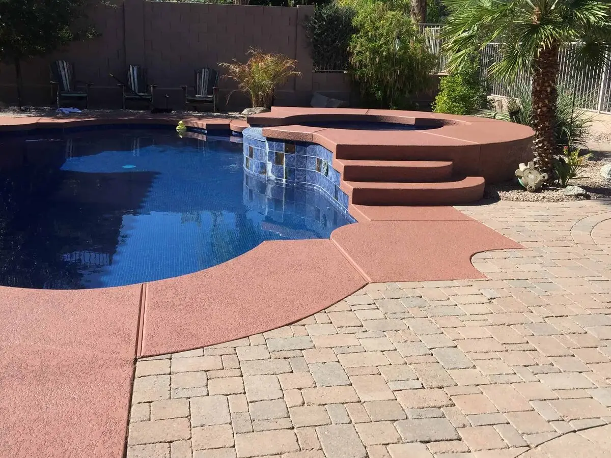 Before: Dry Faded Pavers Prior to Sealing
