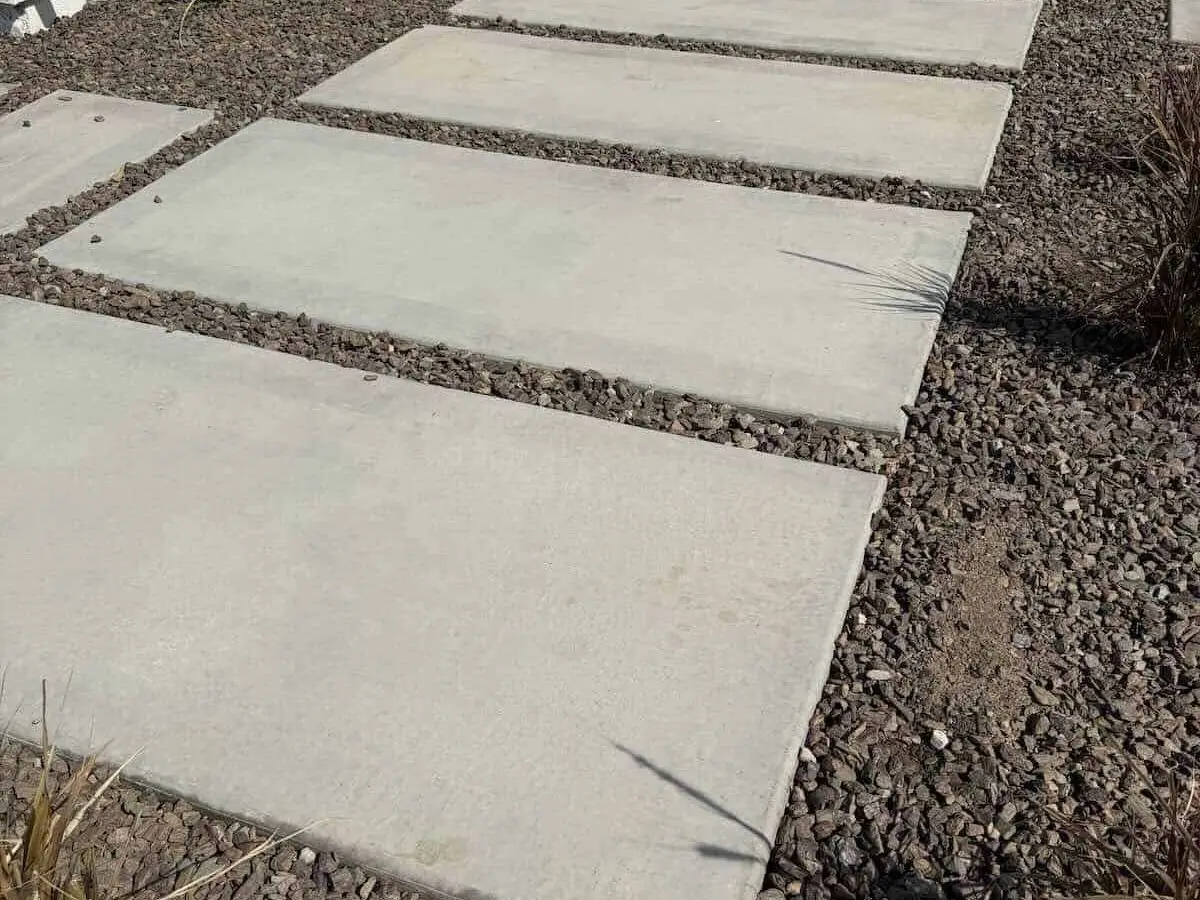 Before: Restructured Finished Entryway Stone Overlay
